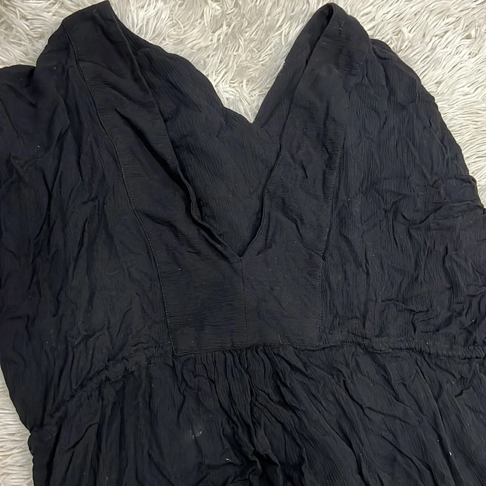 LAUREN RALPH LAUREN Black Sleeveless Knee Length Womens swim cover up